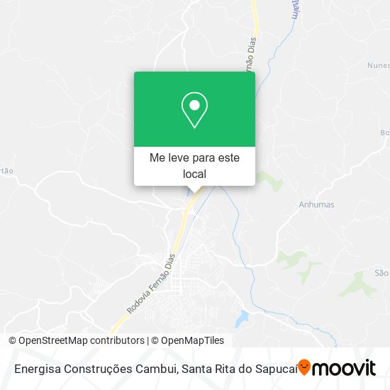 Energisa Construções Cambui mapa