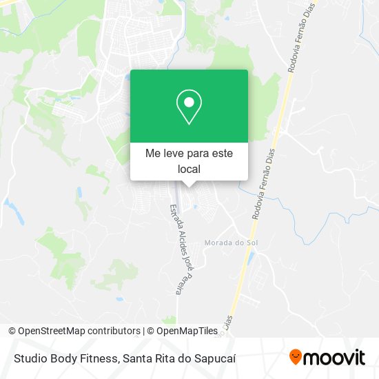 Studio Body Fitness mapa