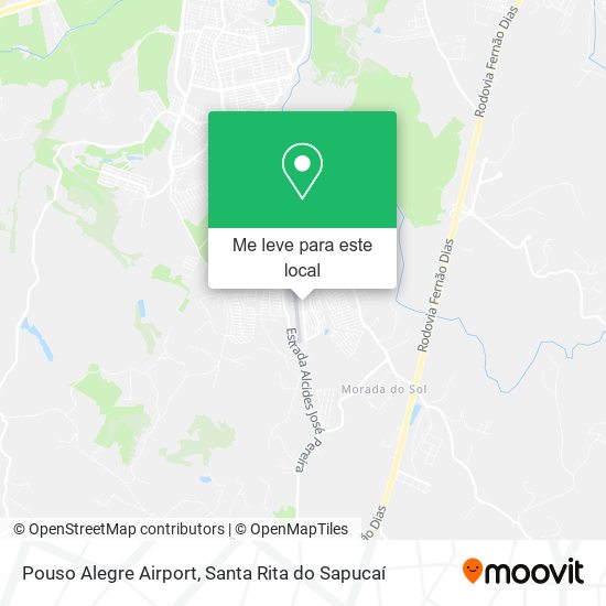 Pouso Alegre Airport mapa