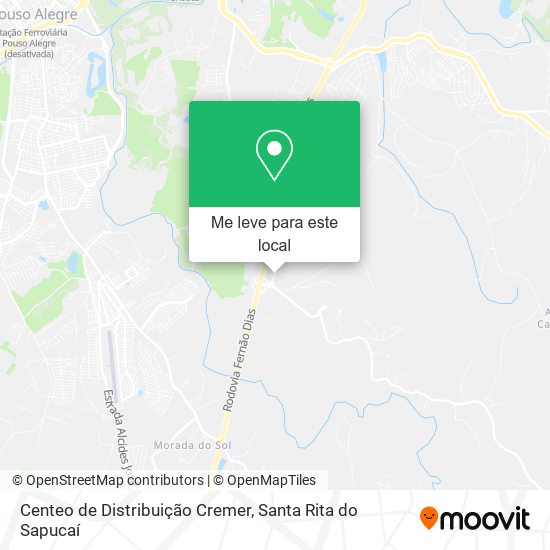 Centeo de Distribuição Cremer mapa