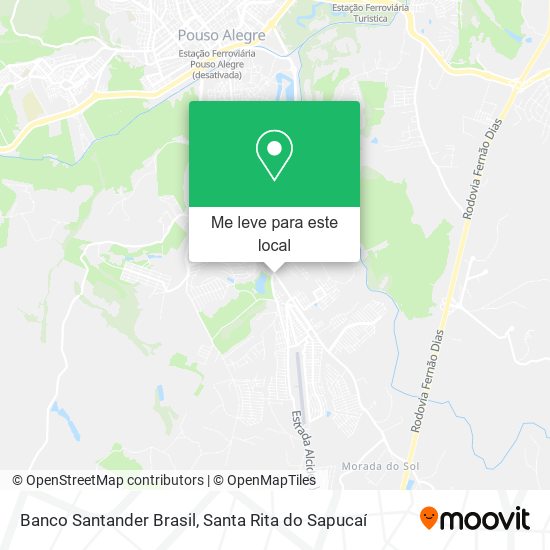 Banco Santander Brasil mapa