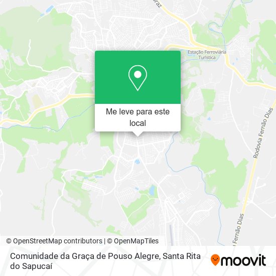 Comunidade da Graça de Pouso Alegre mapa