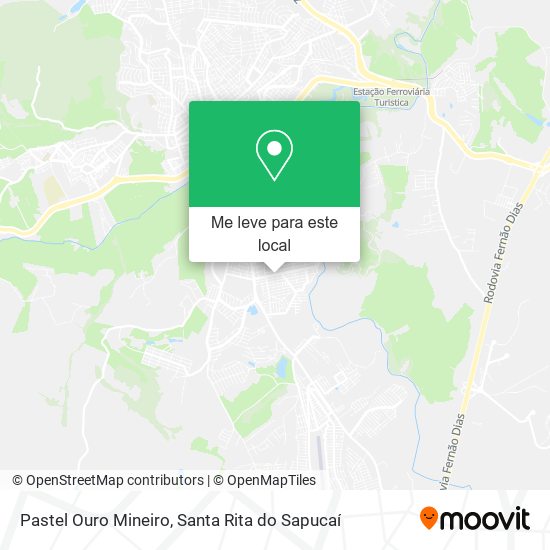 Pastel Ouro Mineiro mapa