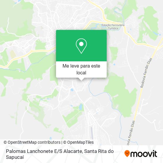 Palomas Lanchonete E / S Alacarte mapa