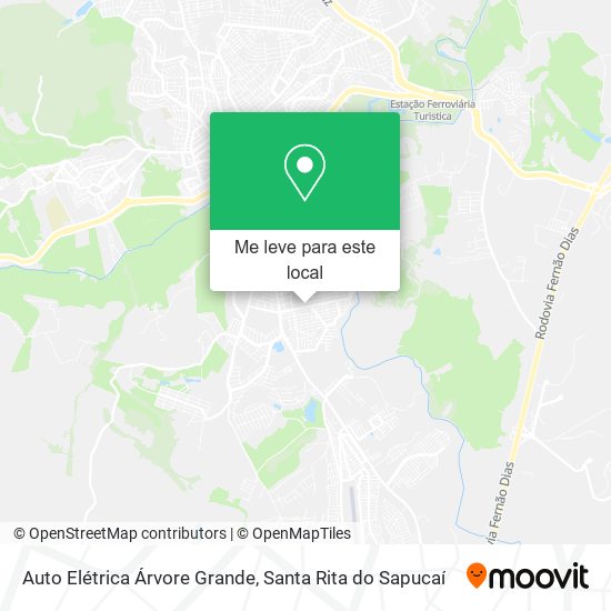 Auto Elétrica Árvore Grande mapa