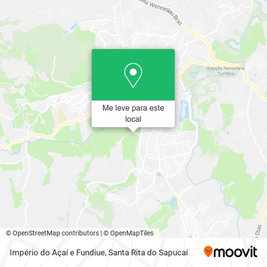 Império do Açaí e Fundiue mapa