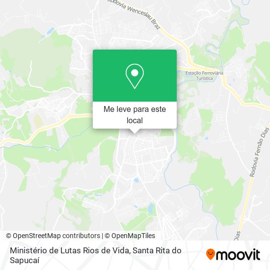 Ministério de Lutas Rios de Vida mapa