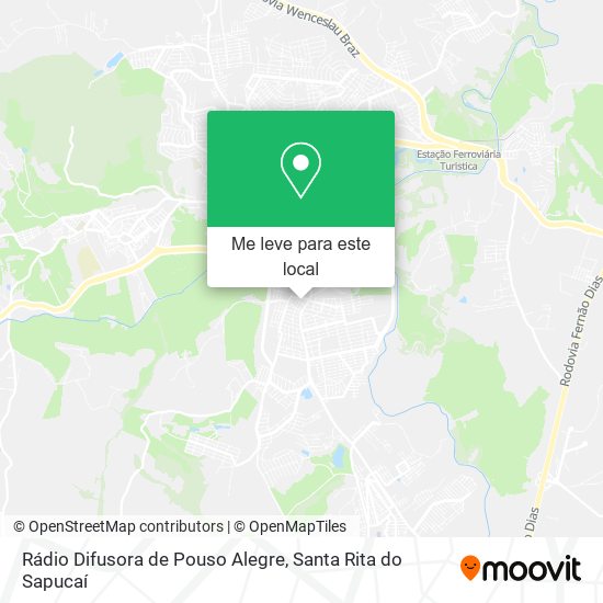 Rádio Difusora de Pouso Alegre mapa