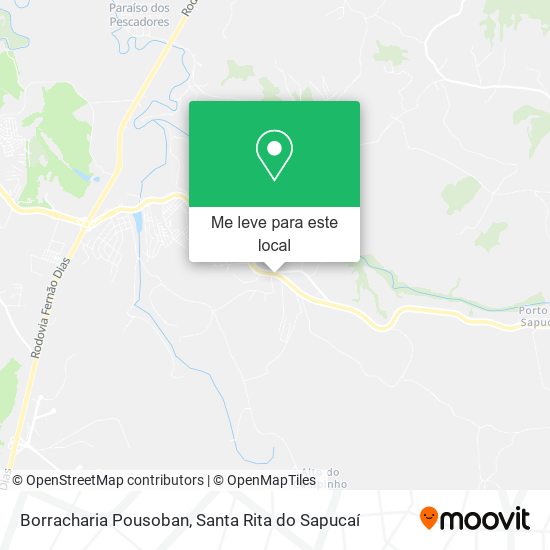 Borracharia Pousoban mapa