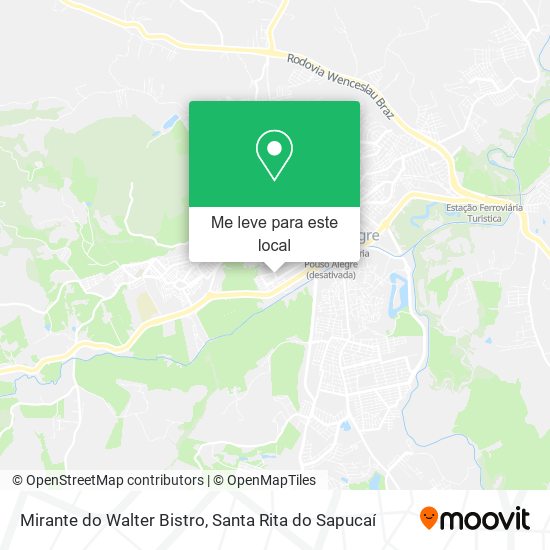 Mirante do Walter Bistro mapa