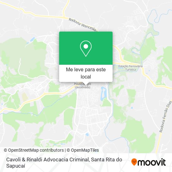 Cavoli & Rinaldi Advocacia Criminal mapa