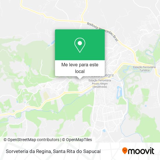 Sorveteria da Regina mapa