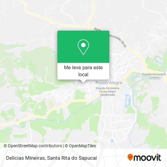 Delicias Mineiras mapa