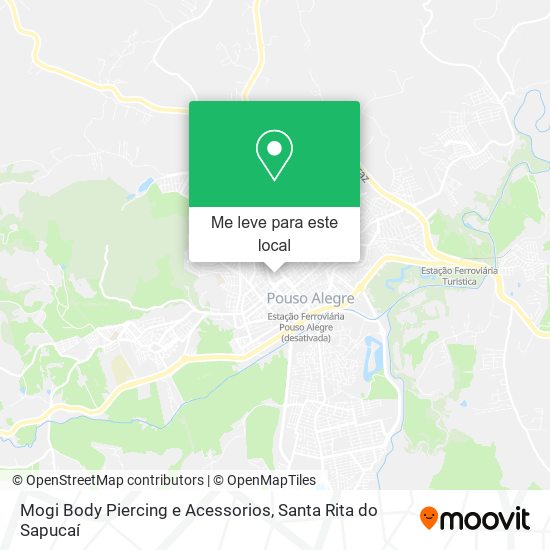 Mogi Body Piercing e Acessorios mapa