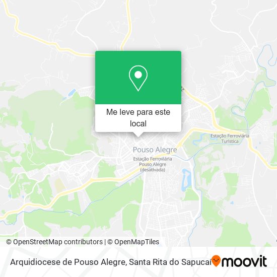 Arquidiocese de Pouso Alegre mapa