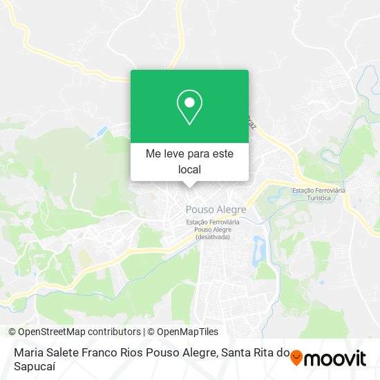 Maria Salete Franco Rios Pouso Alegre mapa