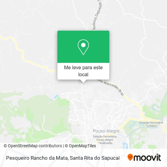 Pesqueiro Rancho da Mata mapa