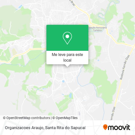 Organizacoes Araujo mapa