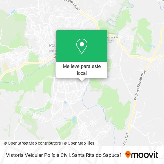 Vistoria Veicular Polícia Civil mapa