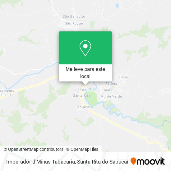 Imperador d'Minas Tabacaria mapa