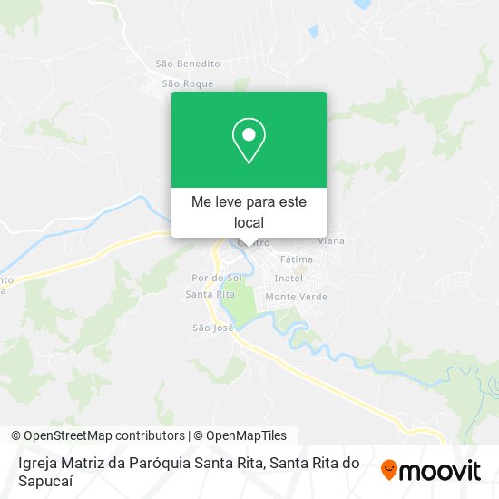 Igreja Matriz da Paróquia Santa Rita mapa