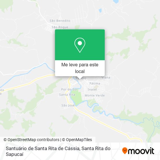 Santuário de Santa Rita de Cássia mapa