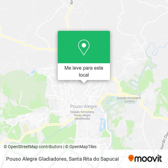 Pouso Alegre Gladiadores mapa