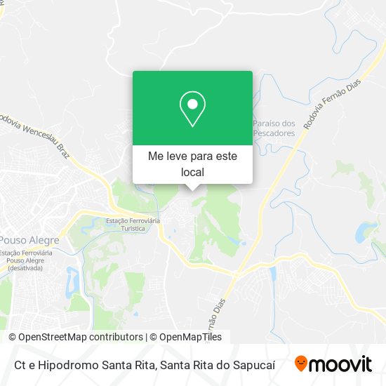 Ct e Hipodromo Santa Rita mapa