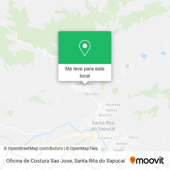 Oficina de Costura Sao Jose mapa