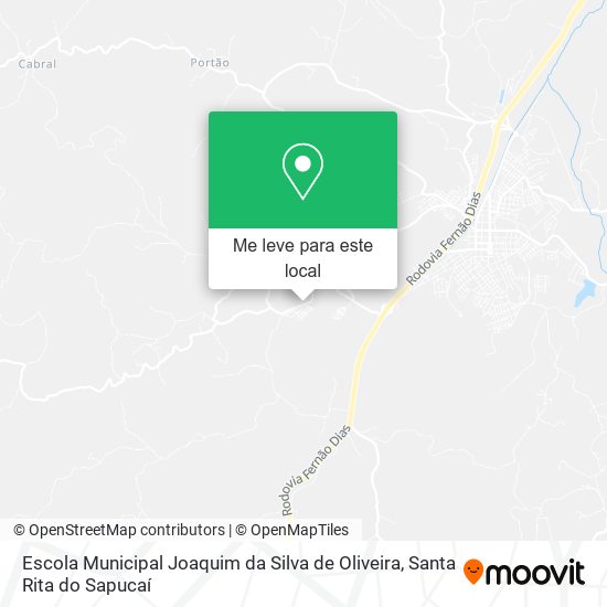 Escola Municipal Joaquim da Silva de Oliveira mapa