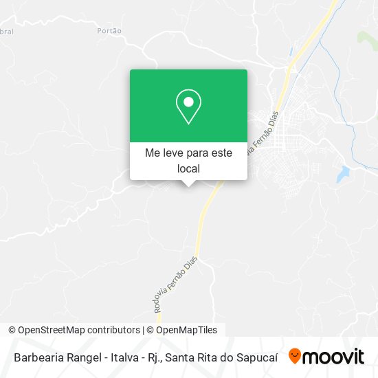 Barbearia Rangel - Italva - Rj. mapa