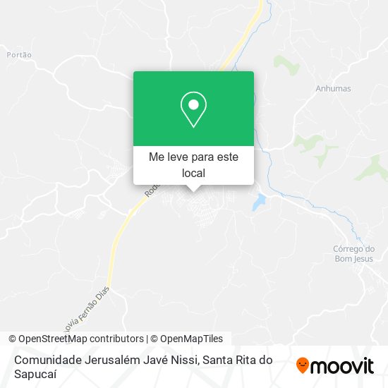 Comunidade Jerusalém Javé Nissi mapa