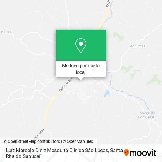 Luíz Marcelo Diniz Mesquita Clínica São Lucas mapa