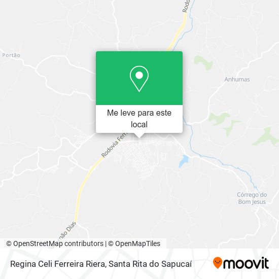 Regina Celi Ferreira Riera mapa