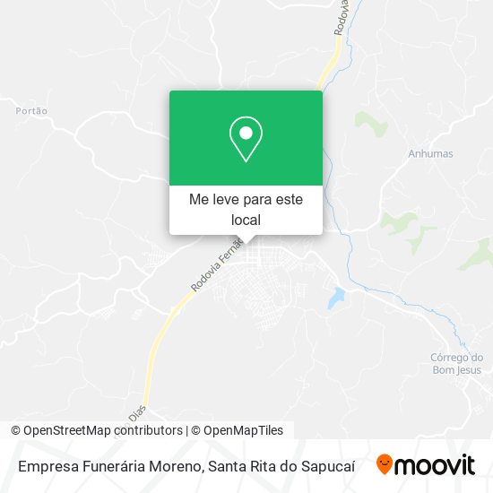 Empresa Funerária Moreno mapa