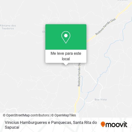 Vínicius Hamburgueres e Panquecas mapa