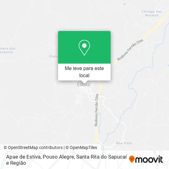 Apae de Estiva mapa