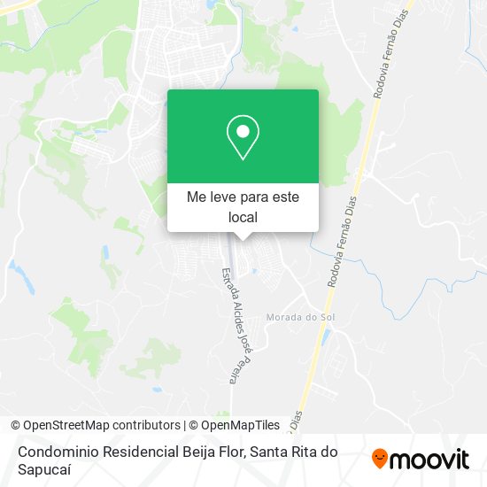 Condominio Residencial Beija Flor mapa