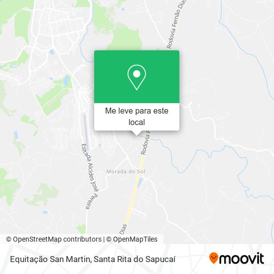 Equitação San Martin mapa