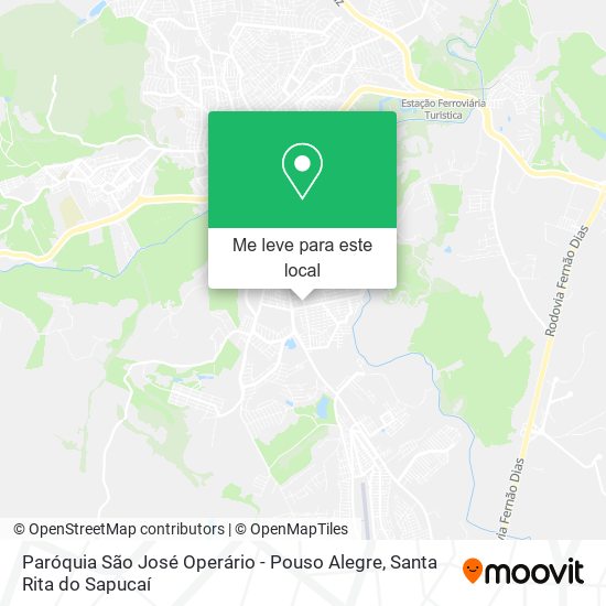Paróquia São José Operário - Pouso Alegre mapa