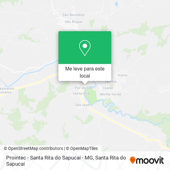 Prointec - Santa Rita do Sapucaí - MG mapa