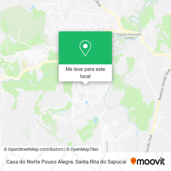 Casa do Norte Pouso Alegre mapa