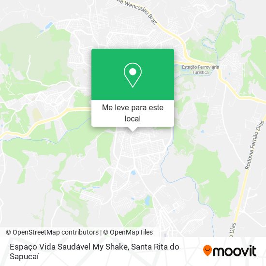Espaço Vida Saudável My Shake mapa