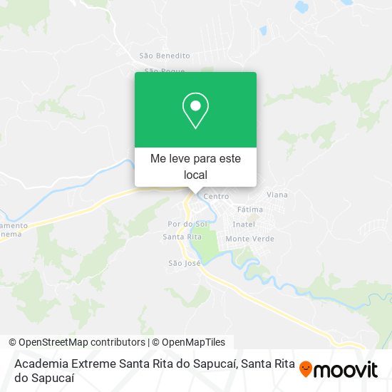 Academia Extreme Santa Rita do Sapucaí mapa
