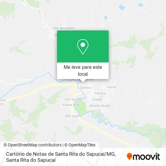 Cartório de Notas de Santa Rita do Sapucaí / MG mapa