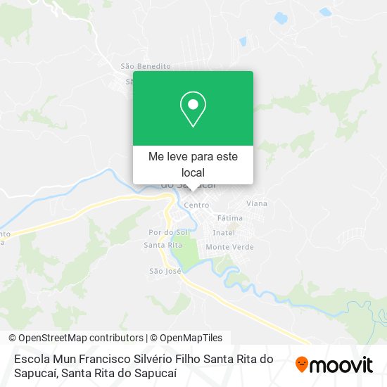 Escola Mun Francisco Silvério Filho Santa Rita do Sapucaí mapa