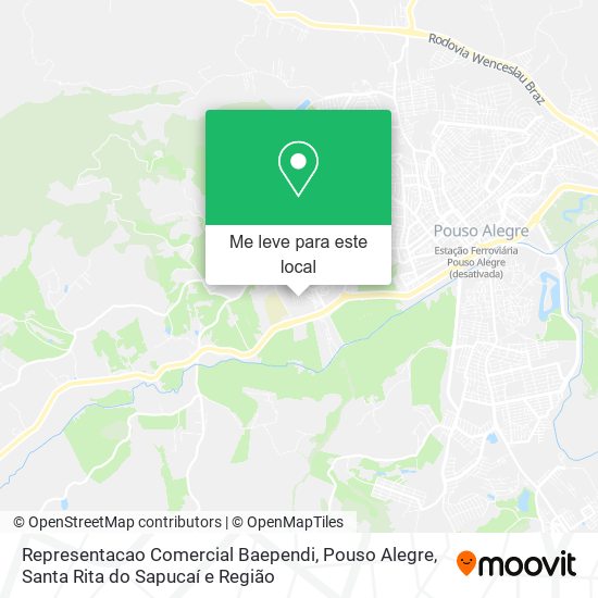 Representacao Comercial Baependi mapa
