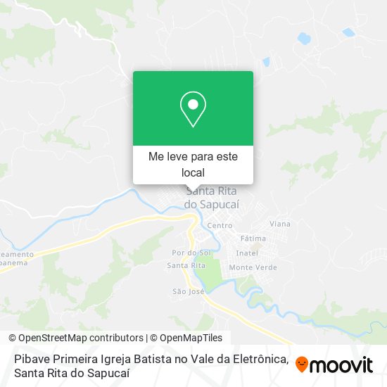 Pibave Primeira Igreja Batista no Vale da Eletrônica mapa