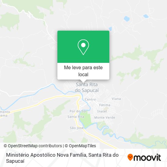 Ministério Apostólico Nova Família mapa