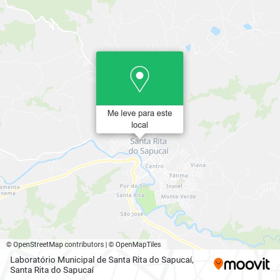 Laboratório Municipal de Santa Rita do Sapucaí mapa